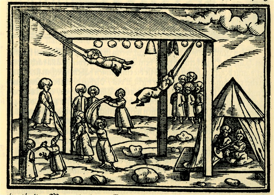 Celebrations for the Bayram - Schweigger Salomon - 1608