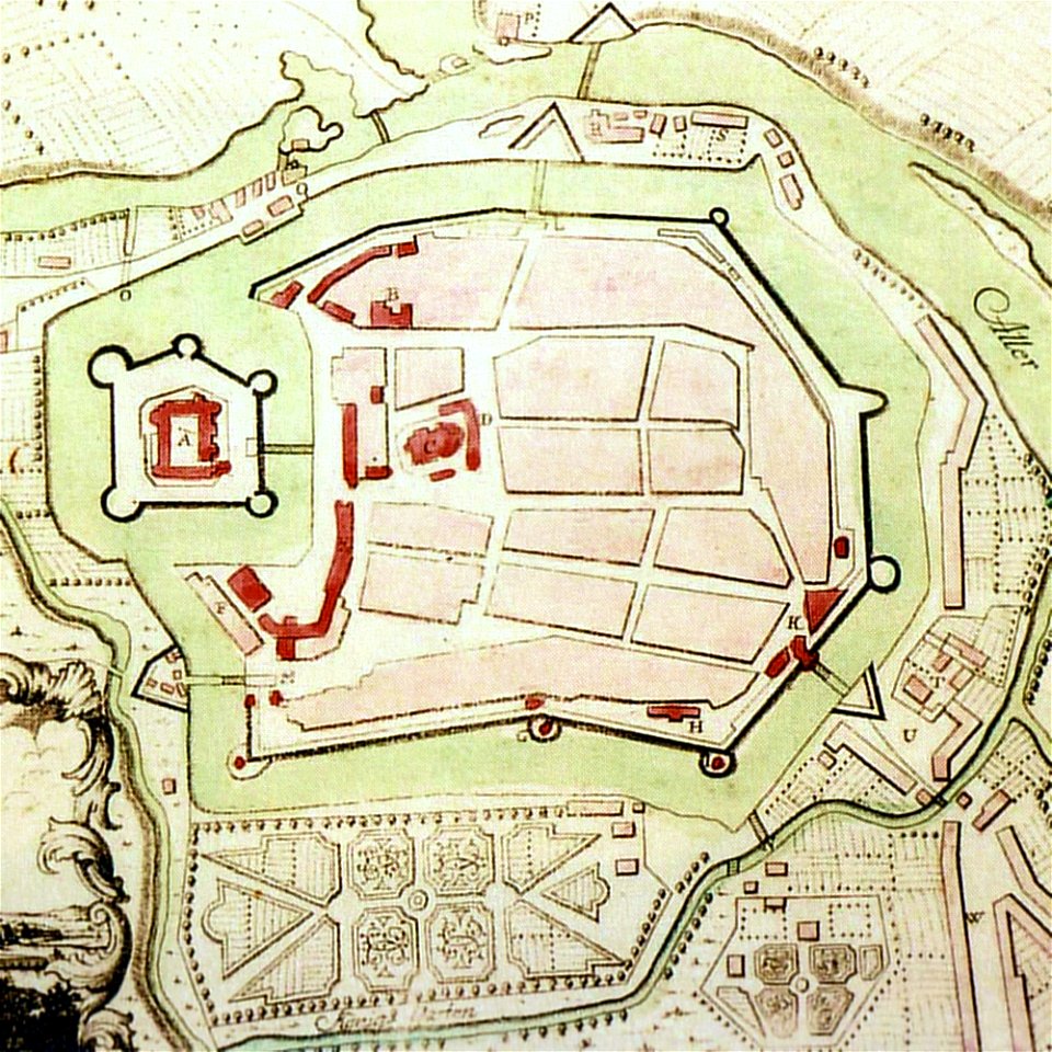 Celle 1788 Stadtplan Befestigung
