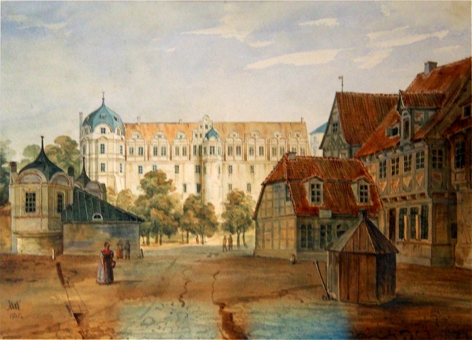 Celle Stechbahn u Schloss Wiegmann (1835)