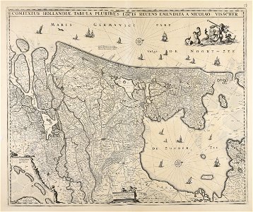 Comitatus Hollandiae tabula pluribus locis recens emendata - CBT 6605153