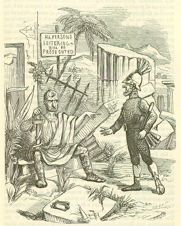 Comic History of Rome p 263 Marius in the Ruins of Carthage
