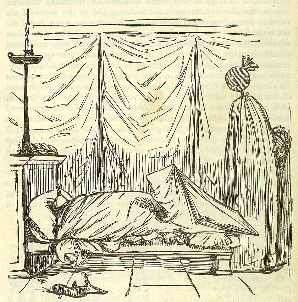 Comic History of Rome p 008 Awful Appearance of the Shade of Remus to Romulus