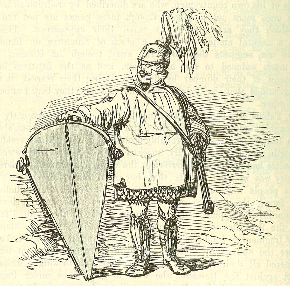 Comic History of Rome p 126 Samnite Soldier
