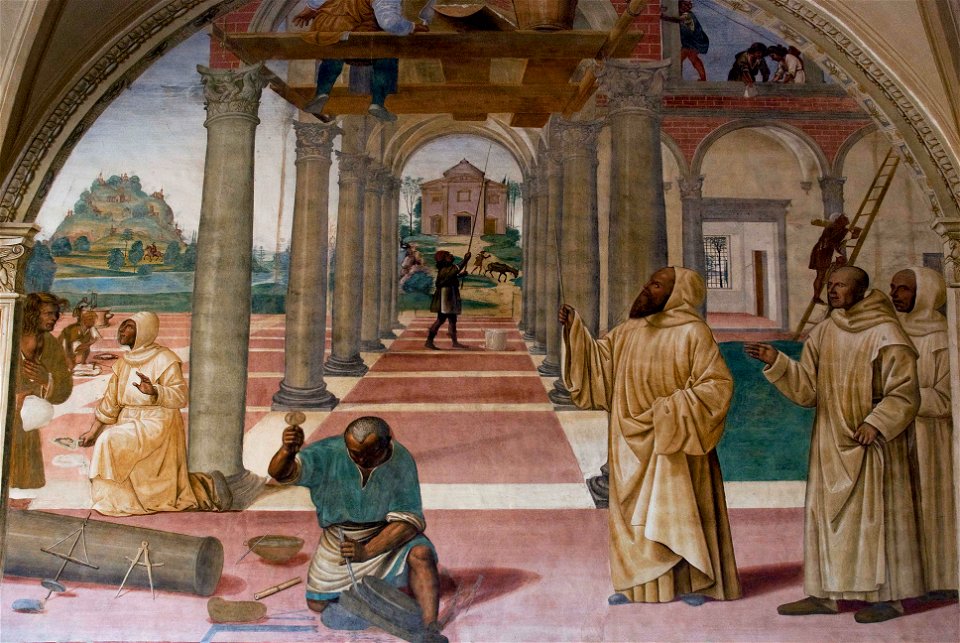 Come benedetto compie la edificazione di dodici monasteri