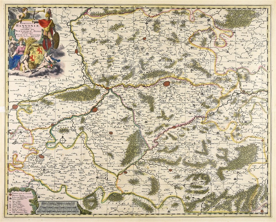 Comitatus Hannoniae tabula - CBT 6611240