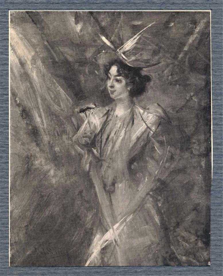 Boldini - Ritratto di signora con cappello, Camesasca 249