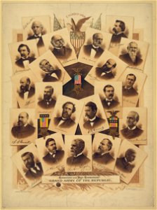 Commander and past commanders. Grand Army of the Republic LCCN2003681664