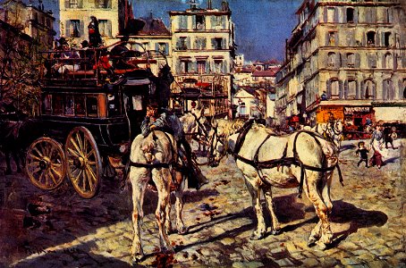 Boldini - Buses on the Pigalle place