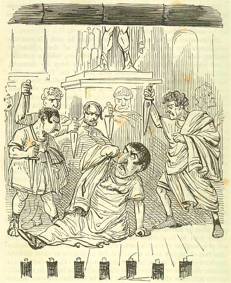 Comic History of Rome p 308 The End of Julius Caesar