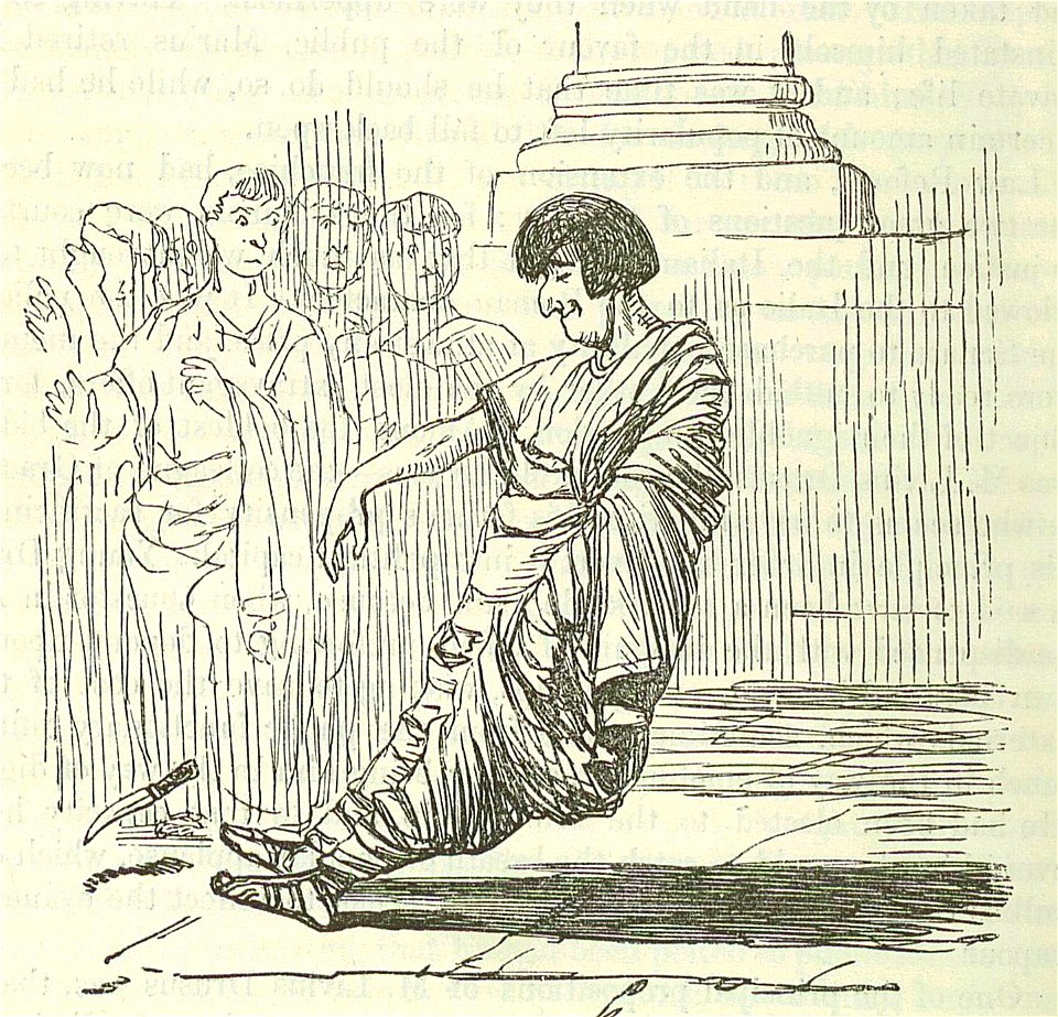 Comic History of Rome p 254 Drusus is Stabbed and Expires gracefully