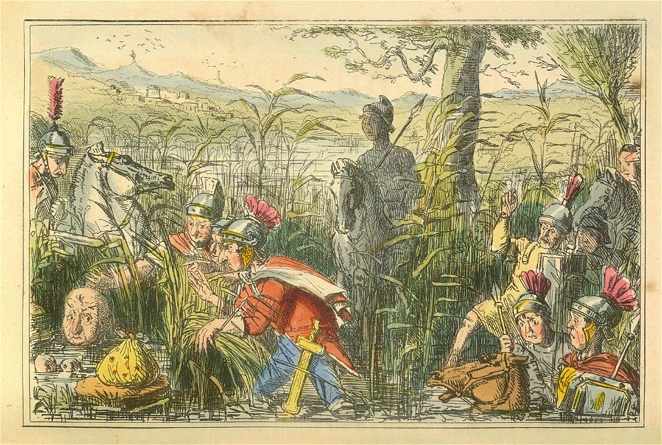 Comic History of Rome Table 09 Marius discovered in the Marshes at Minturnae