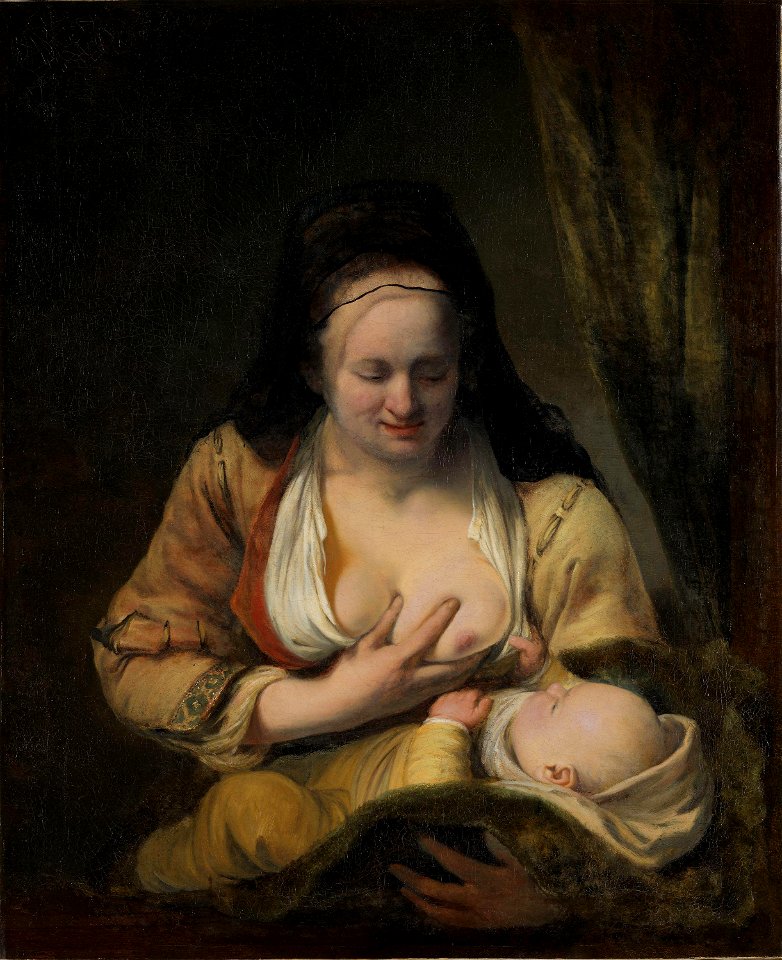 Ferdinand Bol - Woman suckling an infant - NG.M.01384 - National Museum of Art, Architecture and Design