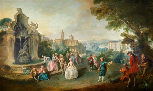 Bolkman und Lajoue Elegante Gesellschaft