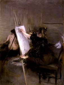 Boldini - The Artist Ruth Sterling in Her Studio, circa 1892