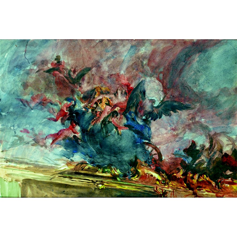 Boldini - PROJET DE DÉCORATION, PARTE DI UN SOFFITTO DEL TIEPOLO