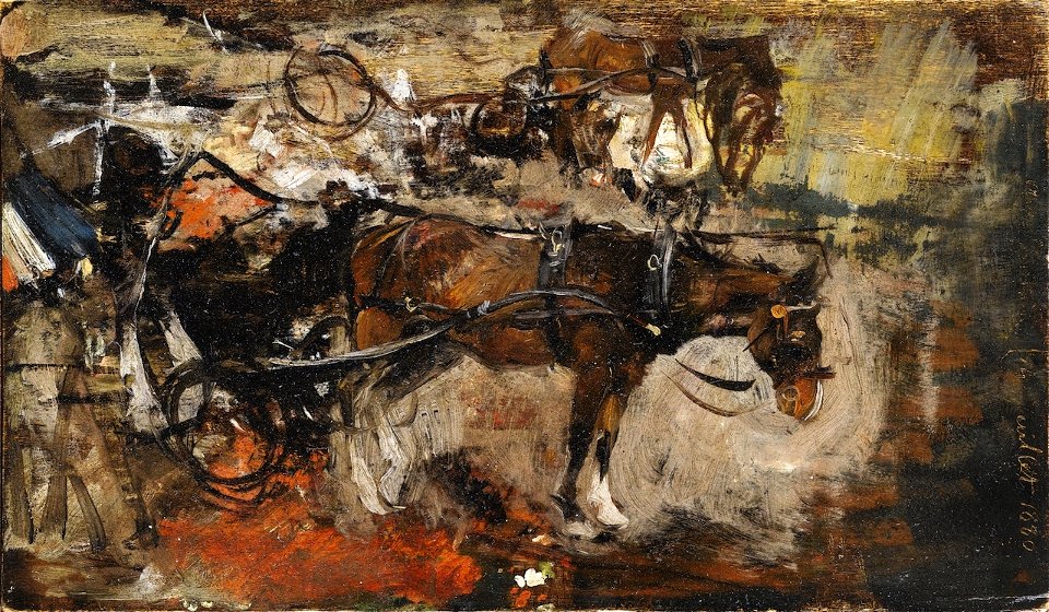 Boldini - Carriage Horse, Avenue Trudaine, Paris, 14 July 1880, 1880