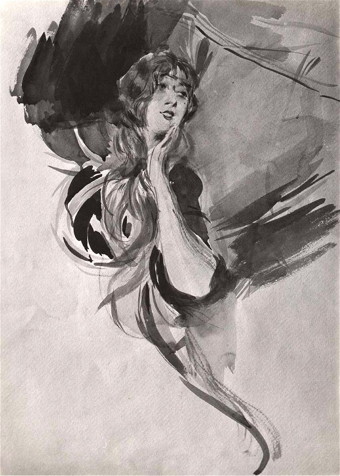 Boldini - Figura femminile, 1916, Sacerdoti