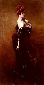 Boldini - Madame Pages In Evening Dress