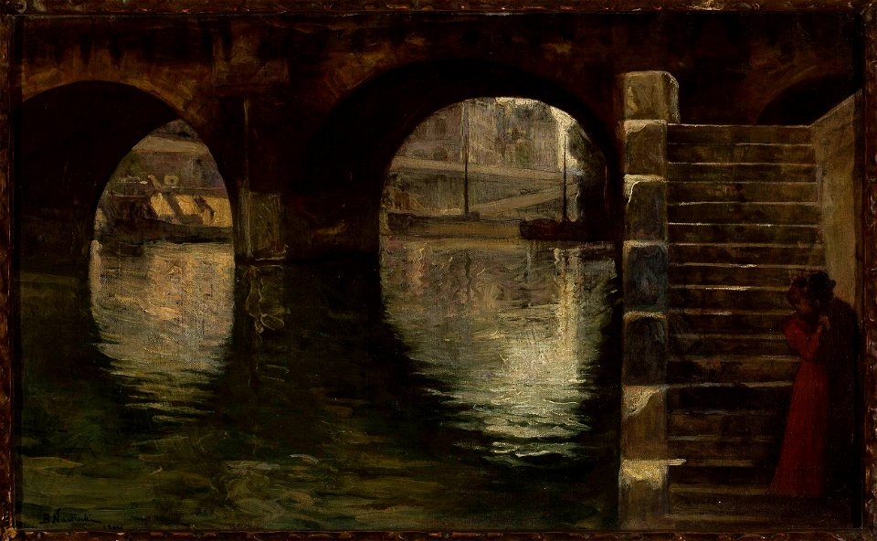 Bolesław Nawrocki - On the bank of River Seine - MP 5051 MNW - National Museum in Warsaw