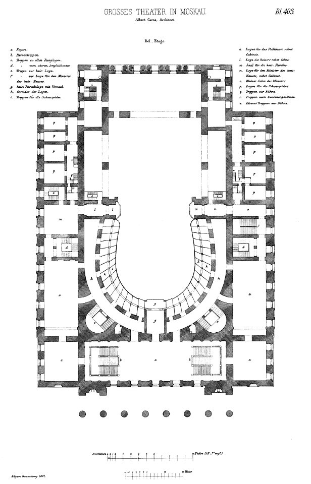 Bolschoi Theater Moskau Bel-Etage (Albert Cavos)