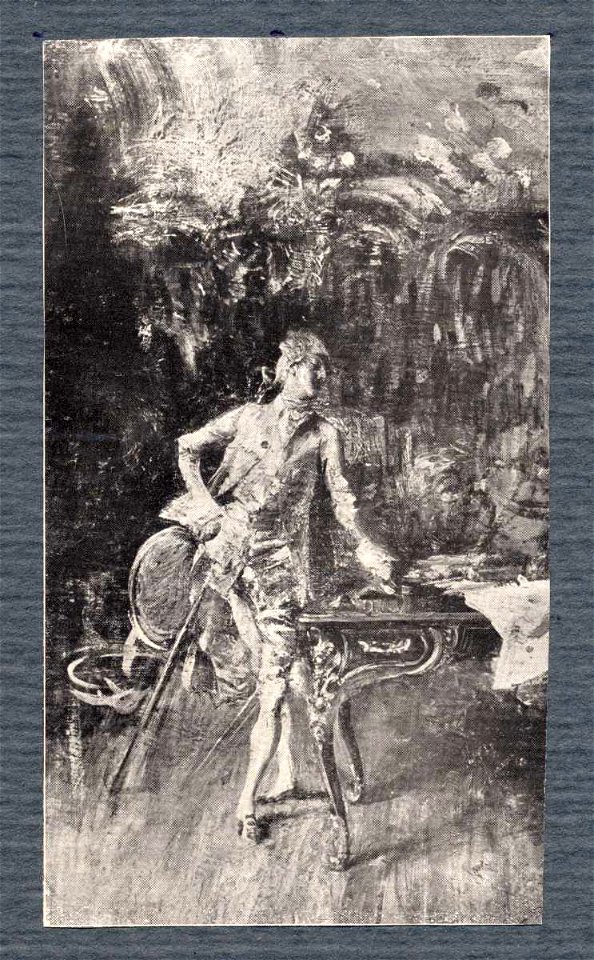 Boldini - Gentiluomo presso un tavolo, 1876