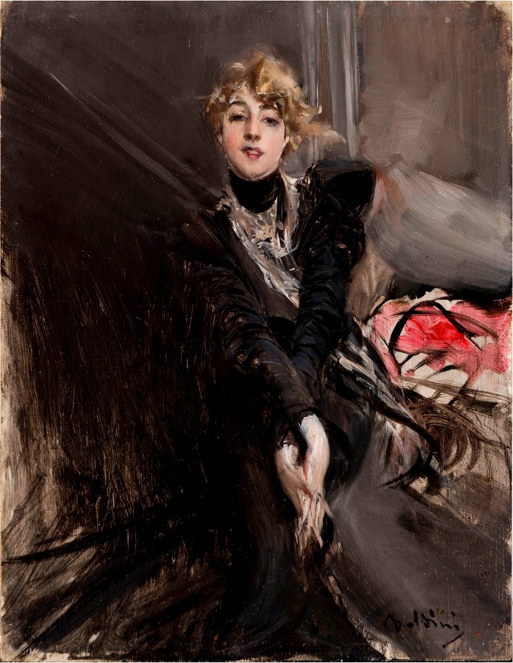 Boldini, Ritratto dell'attrice Jeanne Renouardt, 1910 circa