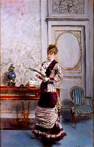 Boldini - Berthè che guarda un ventaglio