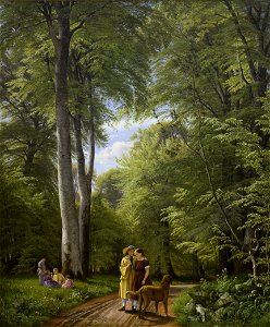 Bokskog, målning av P C Skovgaard (1817-1875)