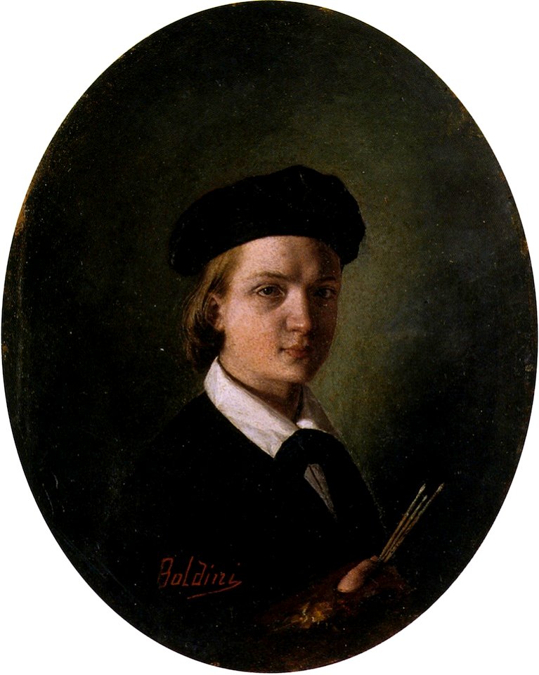 Boldini, Autoritratto giovanile