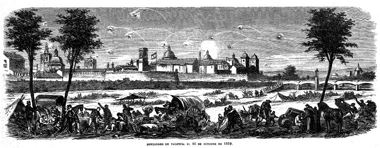 Bombardeo de Valencia el 16 de octubre de 1869, de Padró