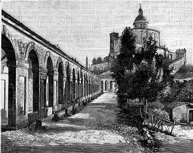 Bologna – Chiesa di San Luca (xilografia)