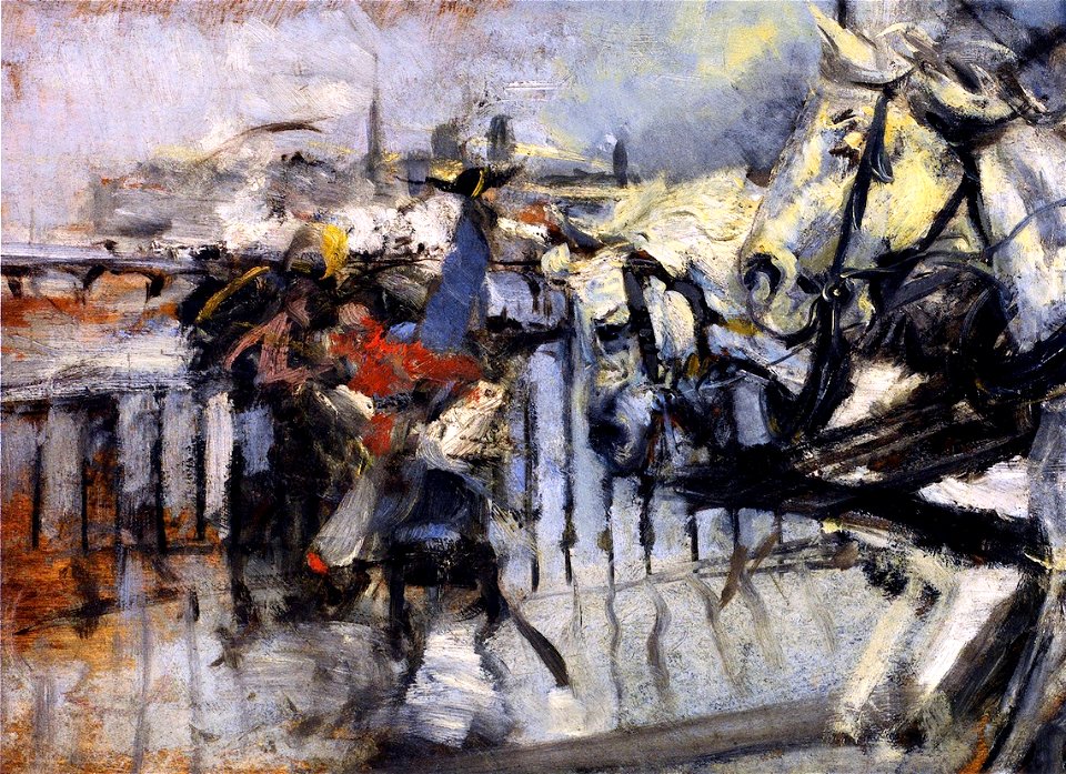 Boldini - The Pont des Saints-Pères, circa 1881-1886