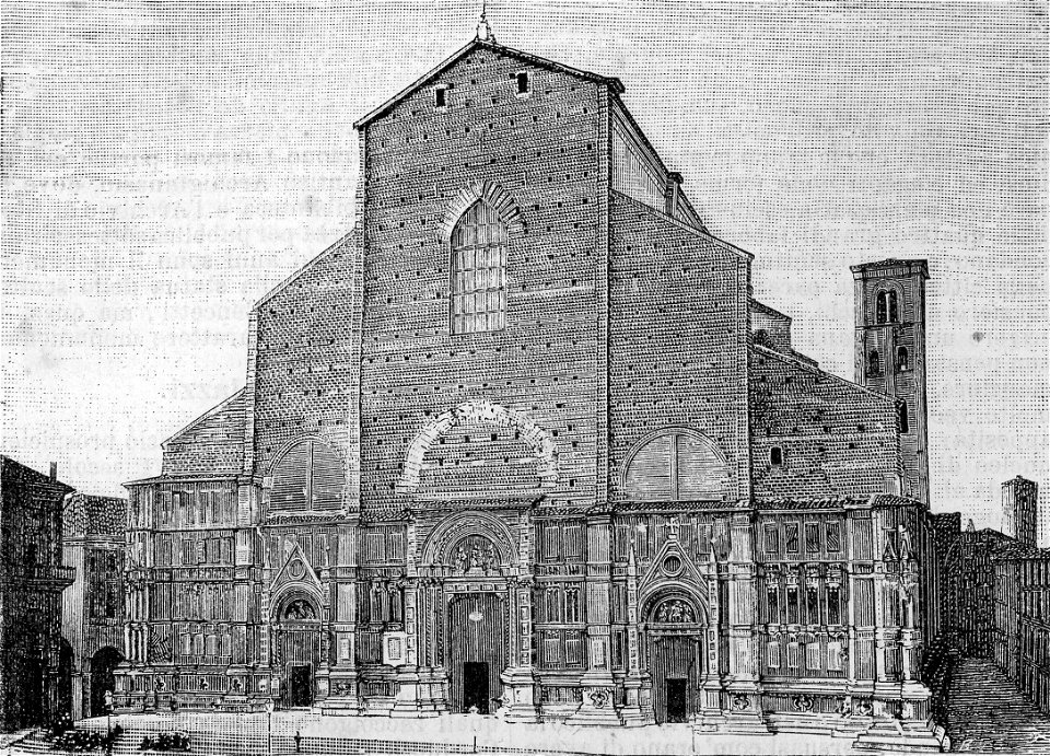 Bologna – Chiesa di San Petronio (xilografia)