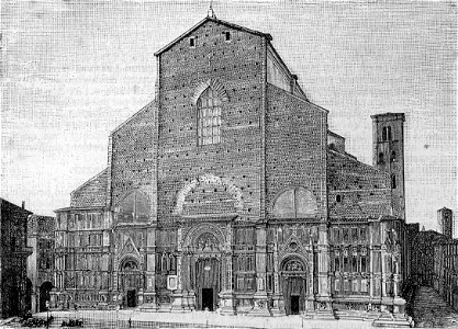 Bologna – Chiesa di San Petronio (xilografia)