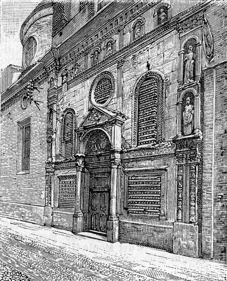 Bologna – Chiesa della Madonna di Galliera (xilografia)