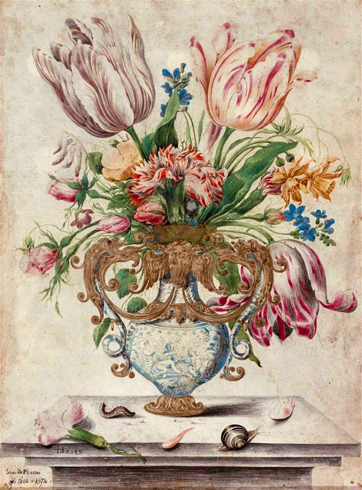 Bollongier (attr) Blumenstilleben