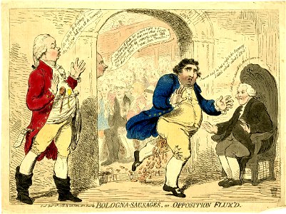 Bologna-sausages, or opposition flux'd. (BM 1851,0901.435)