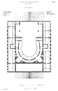 Bolschoi Theater Moskau Oberes Amphitheater (Albert Cavos). Free illustration for personal and commercial use.