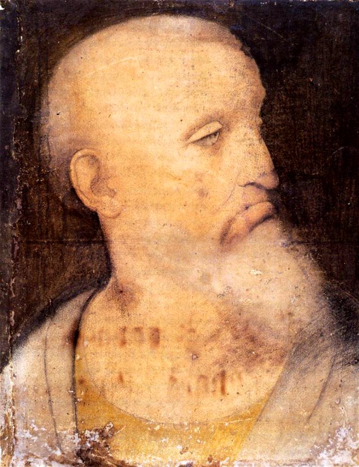 Boltraffio after Leonardo da Vinci, Head of St Andrew