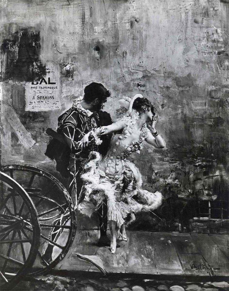 Boldini - Scena in maschera, 1878