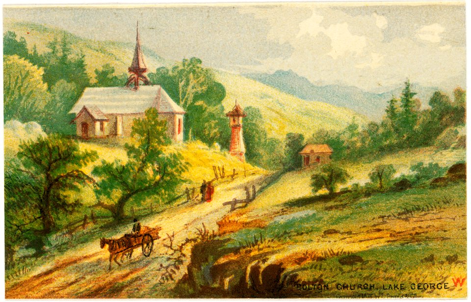 Bolton Church, Lake George (Boston Public Library)