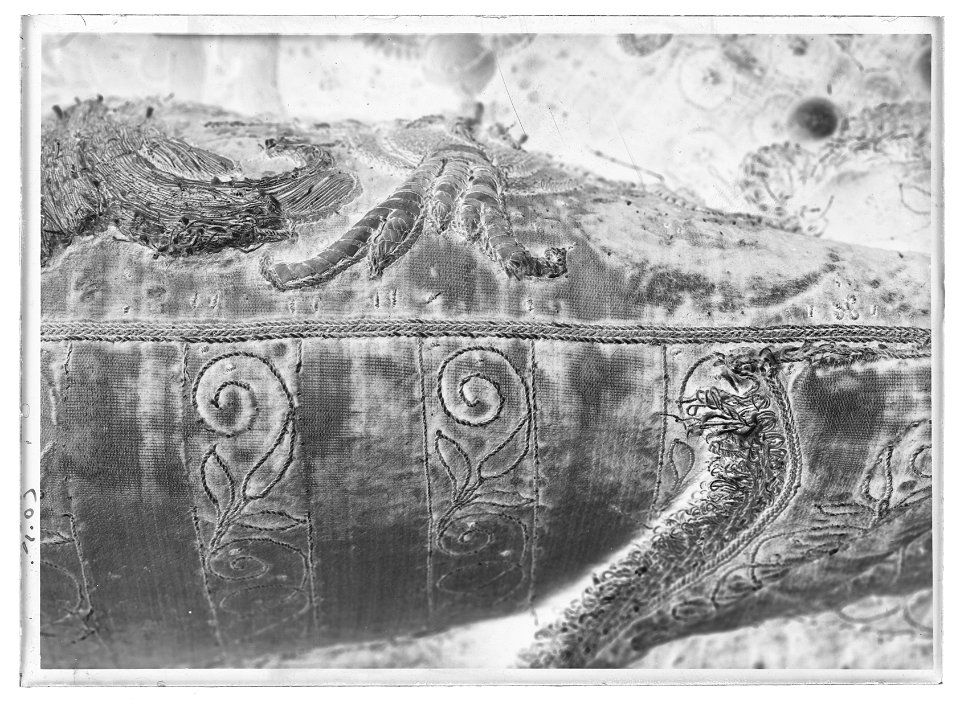 Bomsadel som användes av Gustav II Adolf i slaget vid Lützen 1632 - Livrustkammaren - 35188-negative