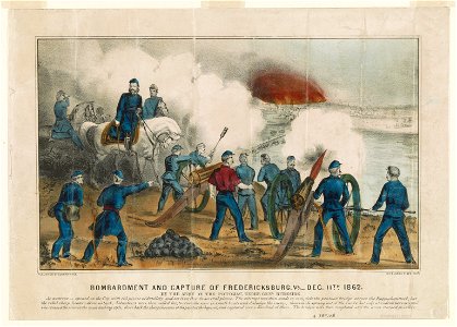Bombardment and capture of Fredericksburg, Va.-Dec. 11th 1862- By the Army of the Potomac, under Genl. Burnside LCCN90711975