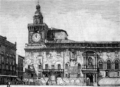 Bologna – Palazzo Comunale (xilografia)