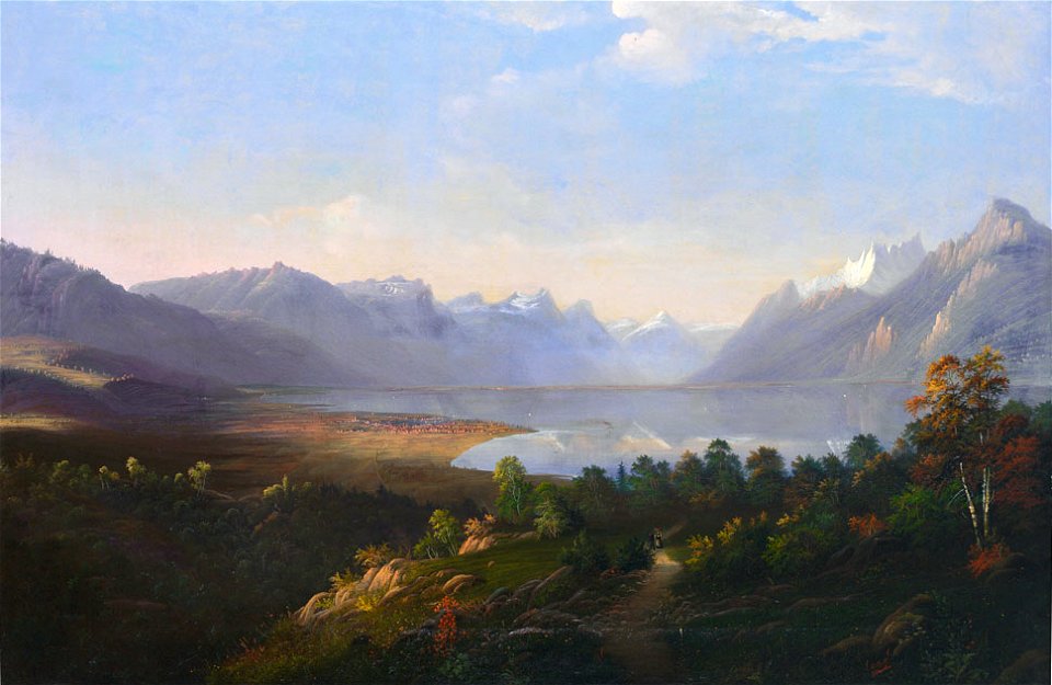 Boll Blick über den Genfer See 1852