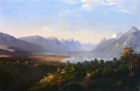 Boll Blick über den Genfer See 1852