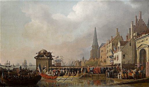 Bonaparte arrivant à Anvers en juillet 1803