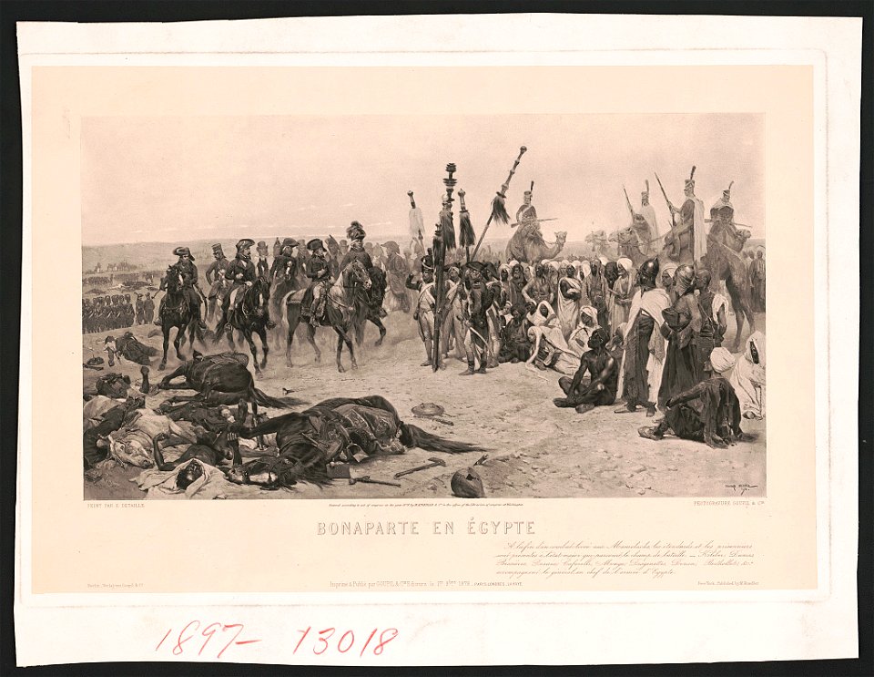 Bonaparte en Égypte - peint par E. Detaille ; Edouard Detaille 1878 ; photogravure Goupil & Cie. LCCN2014649325