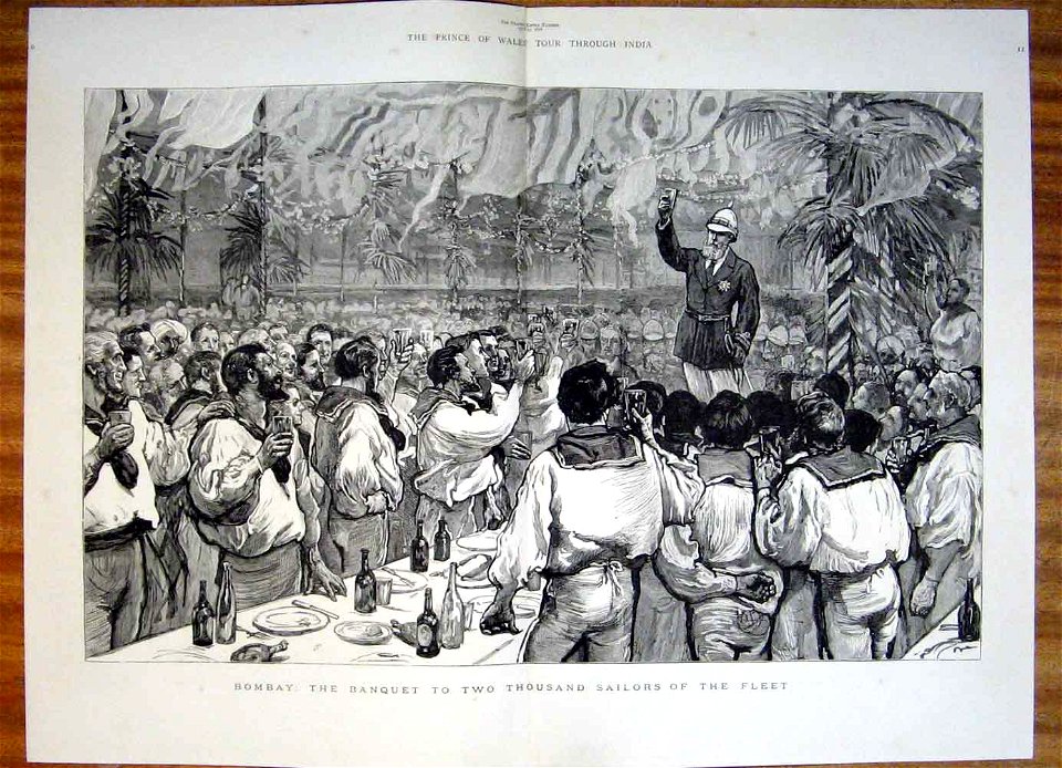 Bombay - The Banquet to Two Thousand Sailors of the Fleet