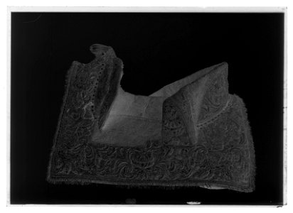 Bomsadel. Använd av Karl X Gustav vid drottning Kristinas kröning, 1650-10-20 - Livrustkammaren - 70018-negative